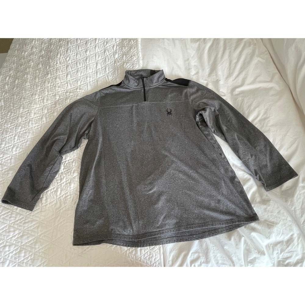 Spyder Activewear Quarter Zip Athletic Performance Pullover Stretch Size XL